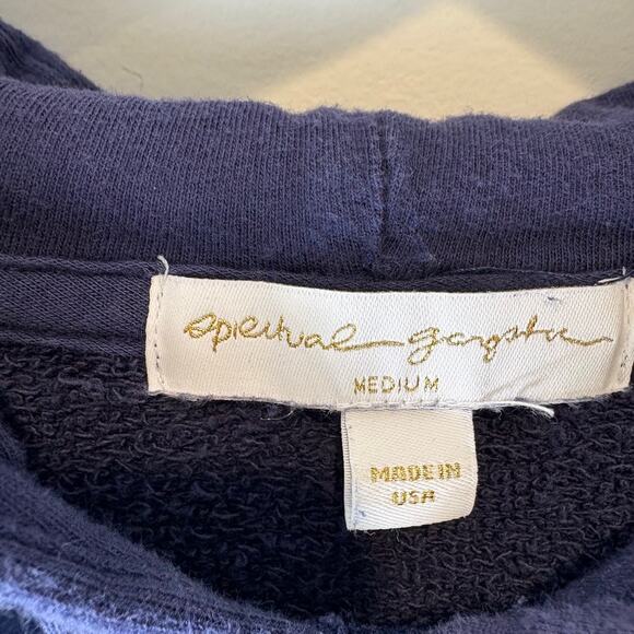 Spiritual Gangster - Joyful Classic Navy Blue Hoodie Sweatshirt- Size Medium - Picture 3 of 8